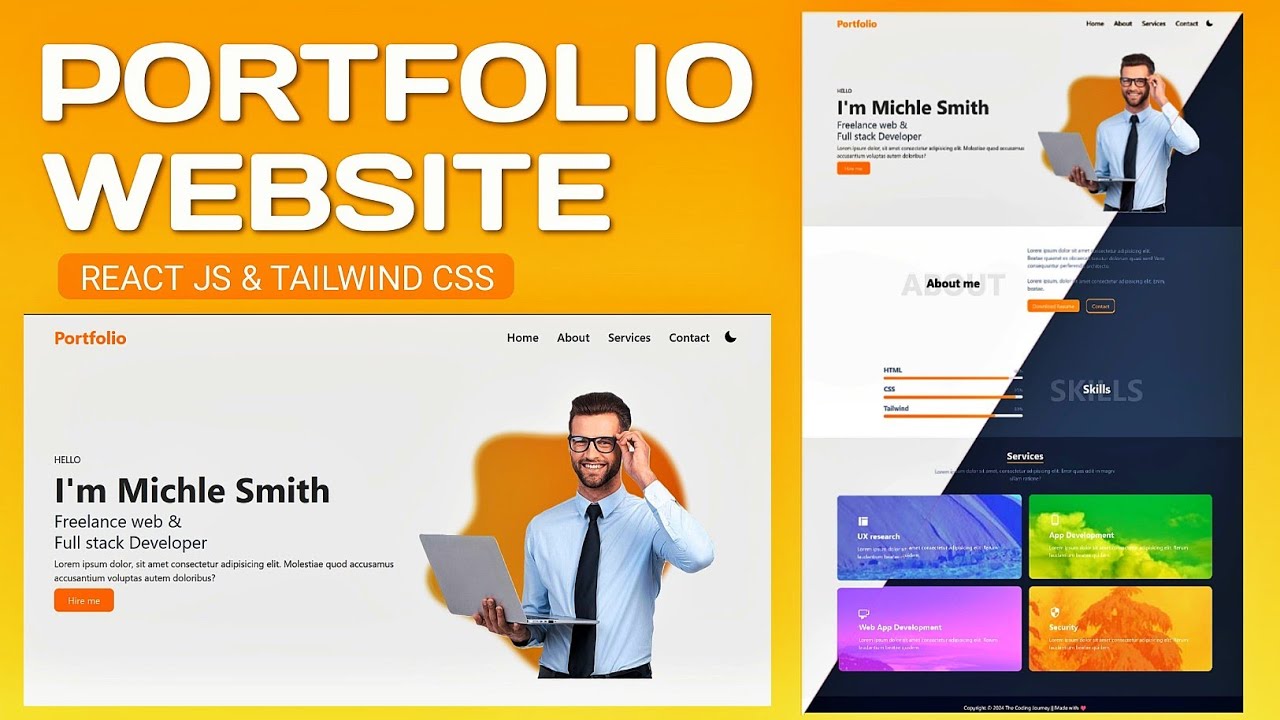 Portfolio with reactjs and tailwind